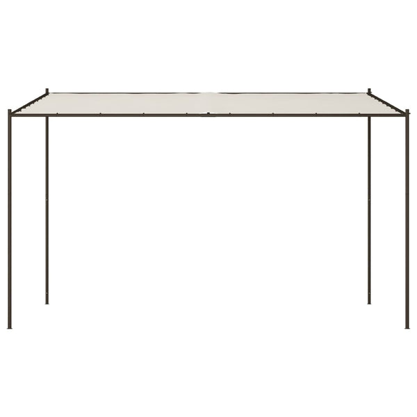 Katos valkoinen 4x4 m 180 g/m² kangas ja teräs