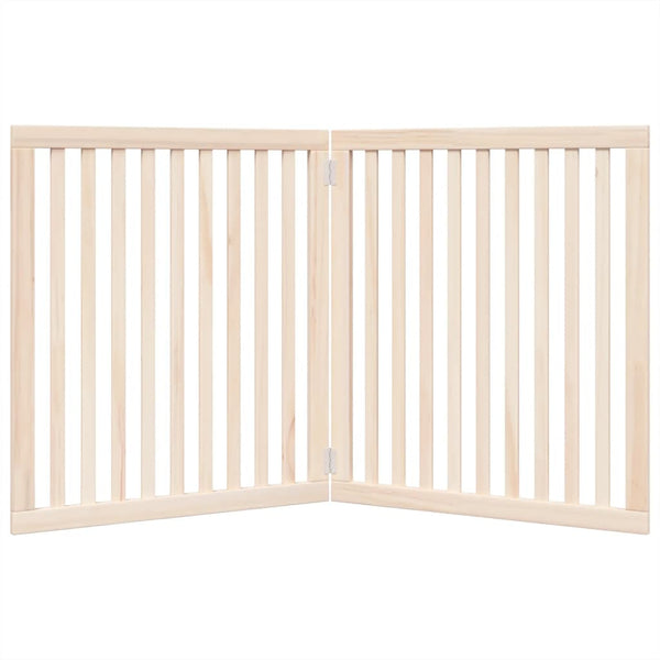 Koiraportti kokoontaittuva 2 paneelia 160 cm poppelipuu