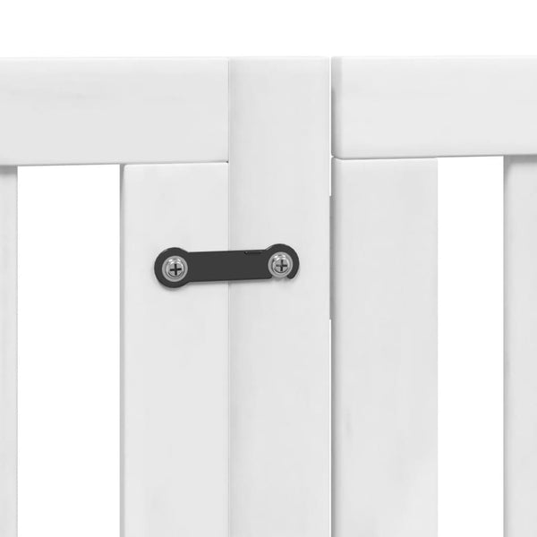 Koiraportti kokoontaittuva 6 paneelia valk. 300 cm poppelipuu