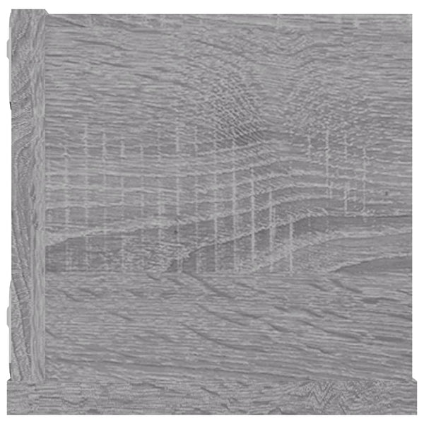 CD-hylly harmaa Sonoma 100x18x18 cm tekninen puu