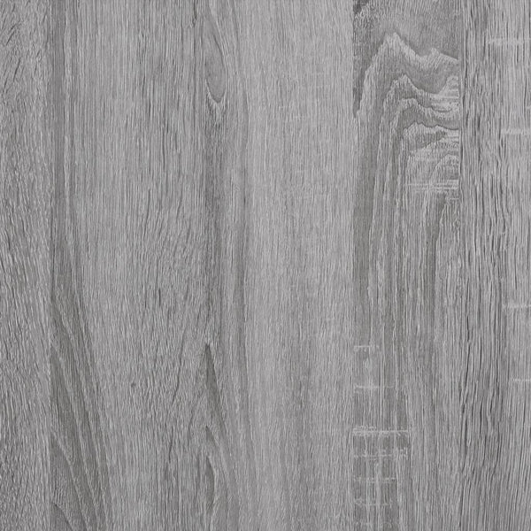 CD-hylly harmaa Sonoma 100x18x18 cm tekninen puu