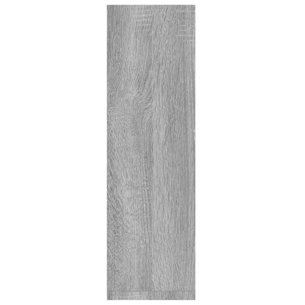 Seinähyllyt 2 kpl harmaa Sonoma 50x15x50 cm tekninen puu