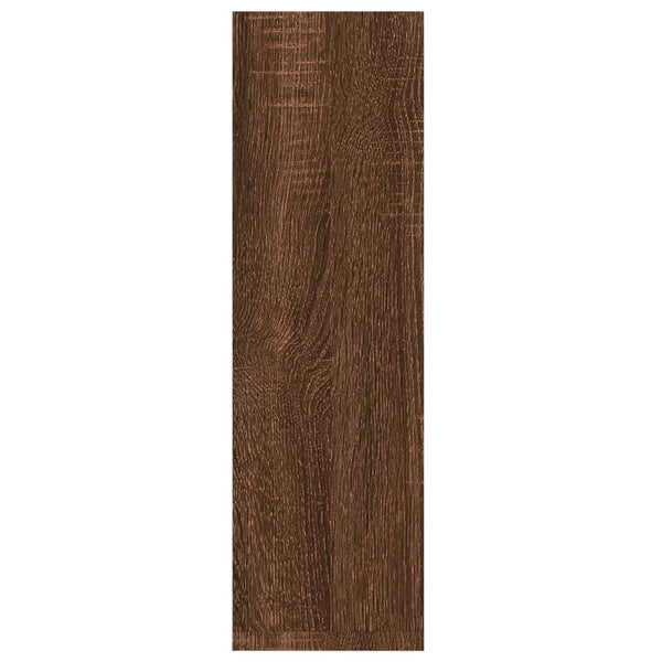 Seinähyllyt 2 kpl ruskea tammi 50x15x50 cm tekninen puu