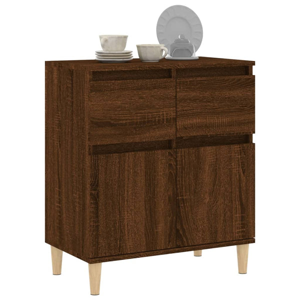 Senkki ruskea tammi 60x35x70 cm tekninen puu