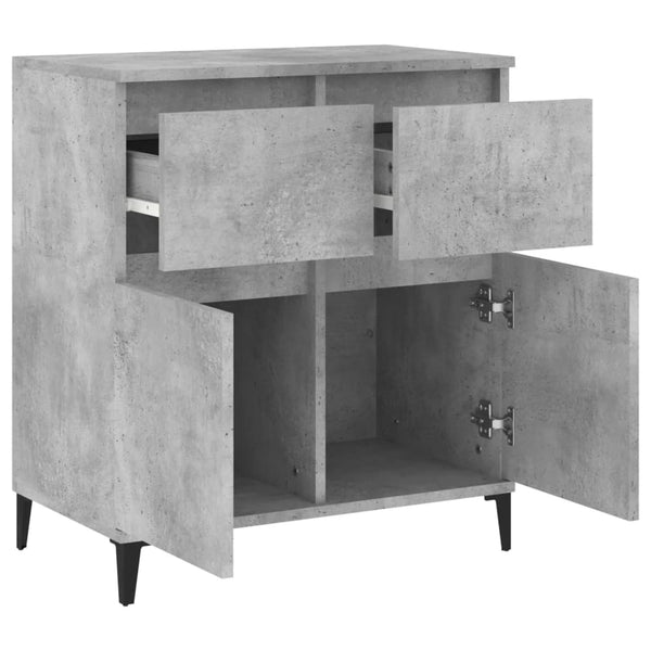 Senkki betoninharmaa 60x35x70 cm tekninen puu