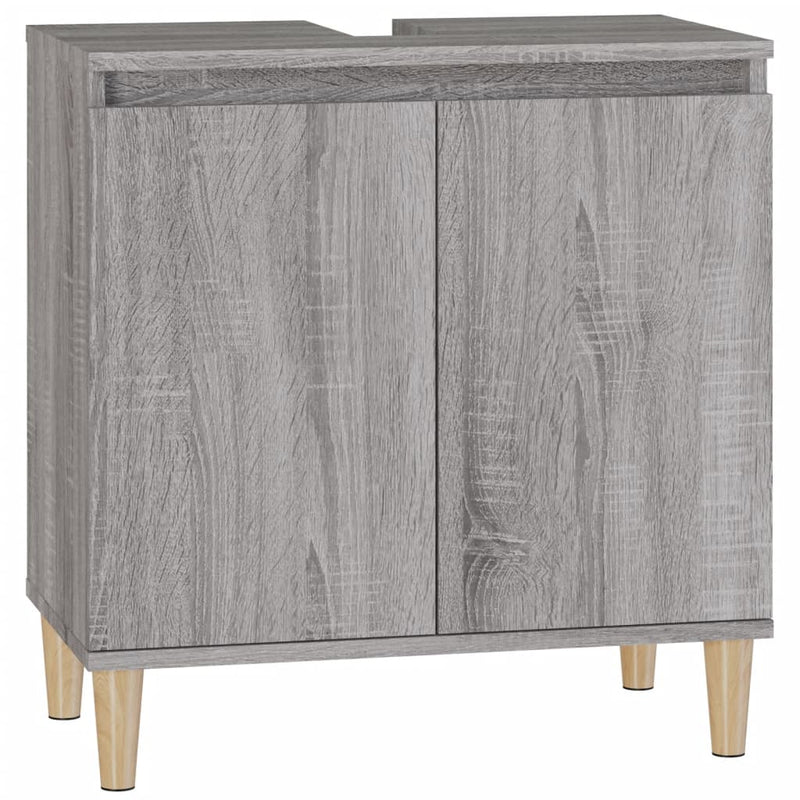 Harmaa pesuallaskaappi Ortansia 58x33x60cm (puinen)