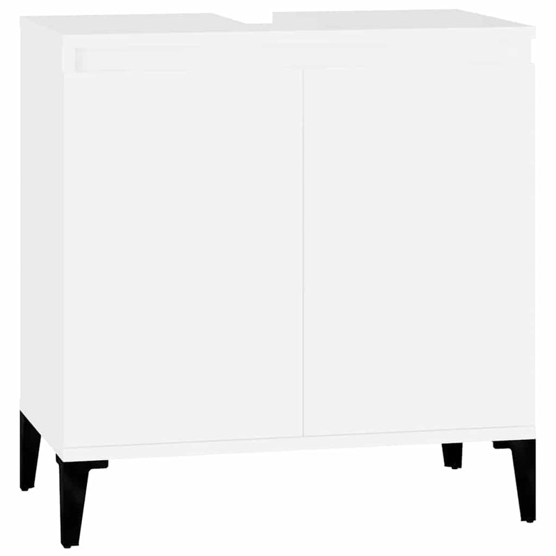 Valkoinen pesuallaskaappi Francoise 58x33x60cm (puinen)