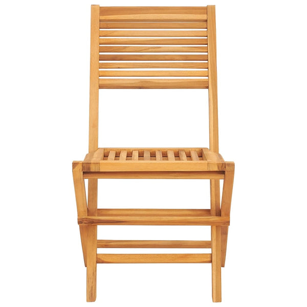 Kokoontaitettavat puutarhatuolit 2 kpl 47x62x90 cm täysi tiikki