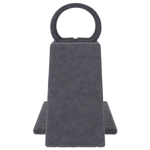 Kissan raapimispylväs tunnelilla ja tikkailla t.harmaa 55,5 cm