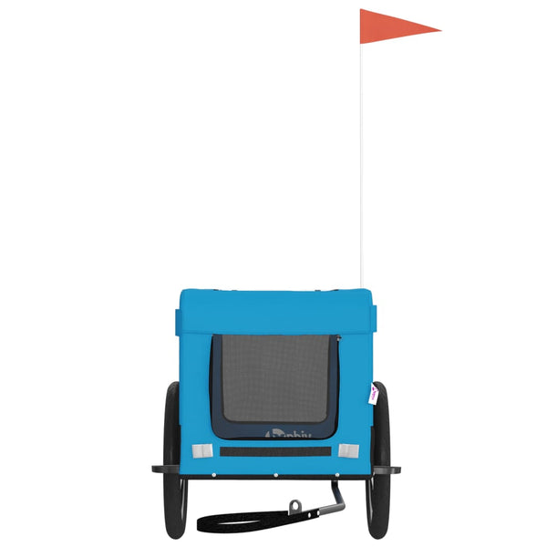 Lemmikinkuljetuskärry polkupyörään sin./musta kangas ja rauta