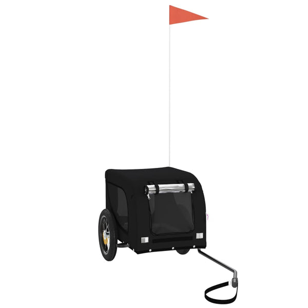 Musta lemmikinkuljetuskärry Chaje (polkupyörään kangas ja rauta)
