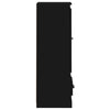 Kaappi musta 36x35,5x103,5 cm tekninen puu