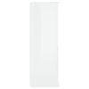 Kaappi korkeakiilto valkoinen 60x35,5x103,5 cm tekninen puu