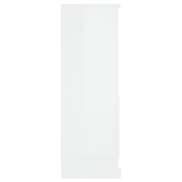 Kaappi korkeakiilto valkoinen 60x35,5x103,5 cm tekninen puu