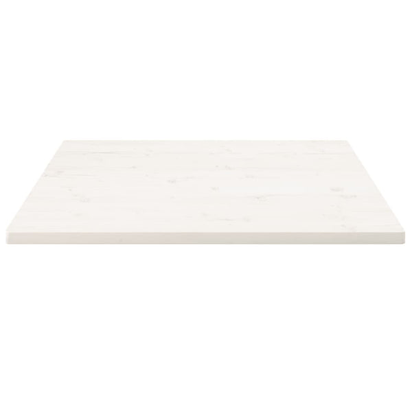 Pöytälevy valkoinen 80x80x2,5 cm täysi mänty neliö