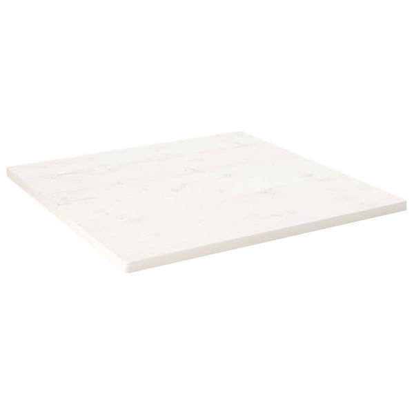 Pöytälevy valkoinen 90x90x2,5 cm täysi mänty neliö