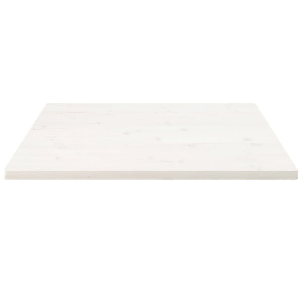 Pöytälevy valkoinen 90x90x2,5 cm täysi mänty neliö