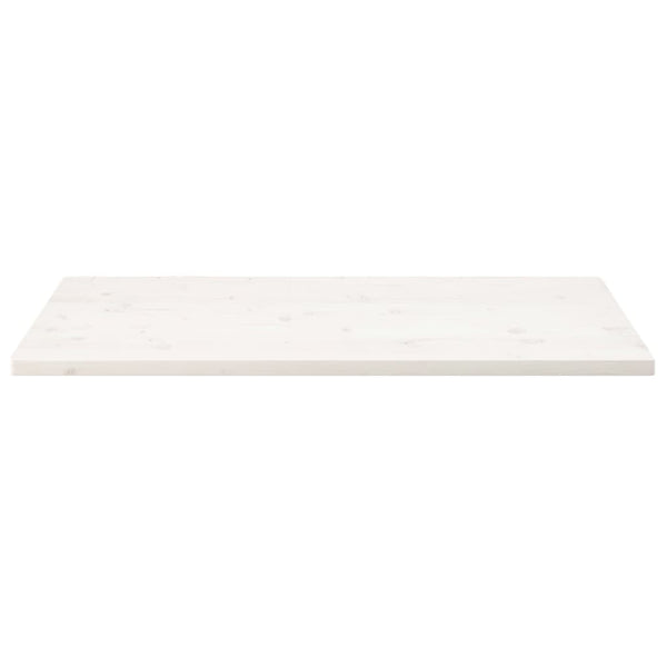 Pöytälevy valkoinen 100x50x2,5 cm täysi mänty suorakaide
