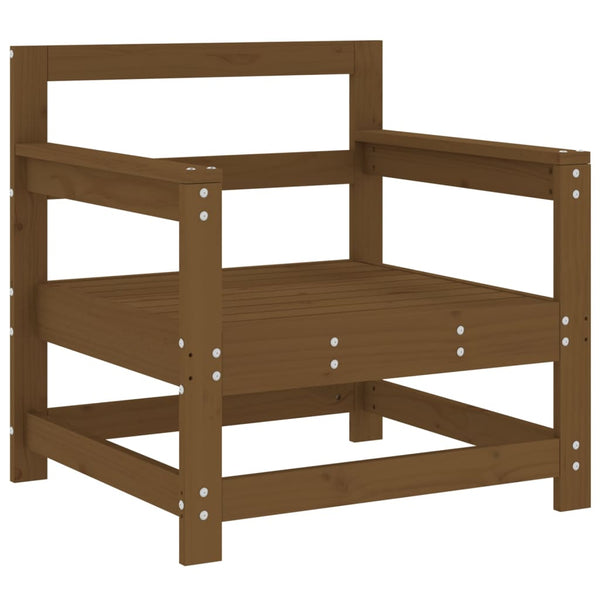 Puutarhatuolit tyynyillä 2 kpl hunajanruskea täysi mänty