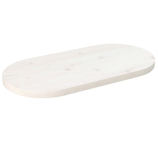 Valkoinen pöytälevy Avia 60x30x2,5cm (mänty ovaali)