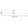 Pöytälevy Avia 70x35x2,5cm (mänty ovaali)