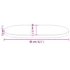 Pöytälevy Avia 80x40x2,5cm (mänty ovaali)