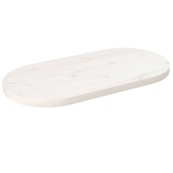 Valkoinen pöytälevy Avia 80x40x2,5cm (mänty ovaali)