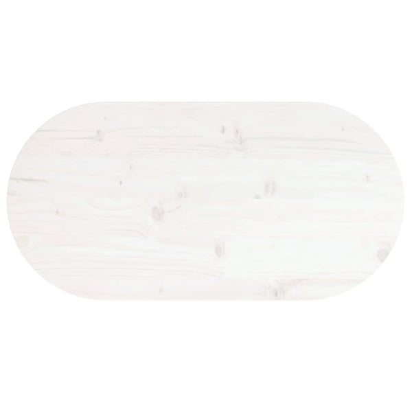 Valkoinen pöytälevy Avia 80x40x2,5cm (mänty ovaali)