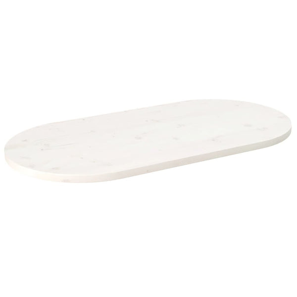 Valkoinen pöytälevy Avia 90x45x2,5cm (mänty ovaali)
