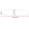 Pöytälevy Avia 100x50x2,5cm (mänty ovaali)