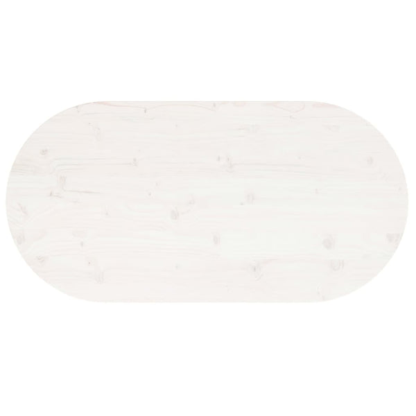 Valkoinen pöytälevy Avia 100x50x2,5cm (mänty ovaali)