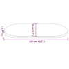 Valkoinen pöytälevy Avia 110x55x2,5cm (mänty ovaali)
