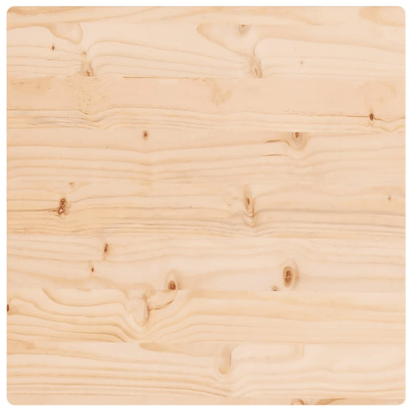 Pöytälevy 60x60x2,5 cm täysi mänty neliö