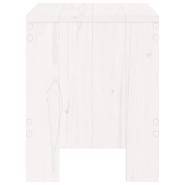 Puutarhajakkarat 2 kpl valkoinen 40x36x45 cm täysi mänty