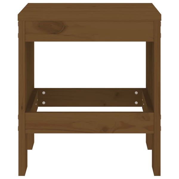 Puutarhajakkarat 2 kpl hunajanruskea 40x36x45 cm täysi mänty