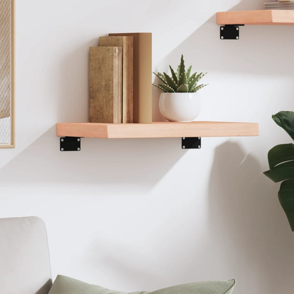 Seinähylly 40x30x(2-4) cm käsittelemätön täysi tammi