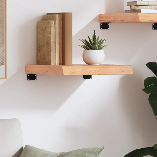 Seinähylly vaaleanruskea 40x40x(2-6) cm käsitelty täystammi