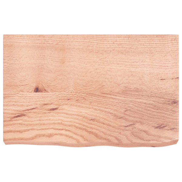 Vaaleanruskea seinähylly Karlie 60x40x(2-6)cm (käsitelty täystammi)