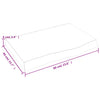Vaaleanruskea seinähylly Karlie 60x40x(2-6)cm (käsitelty täystammi)