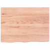 Seinähylly vaaleanruskea 80x60x2 cm käsitelty täystammi