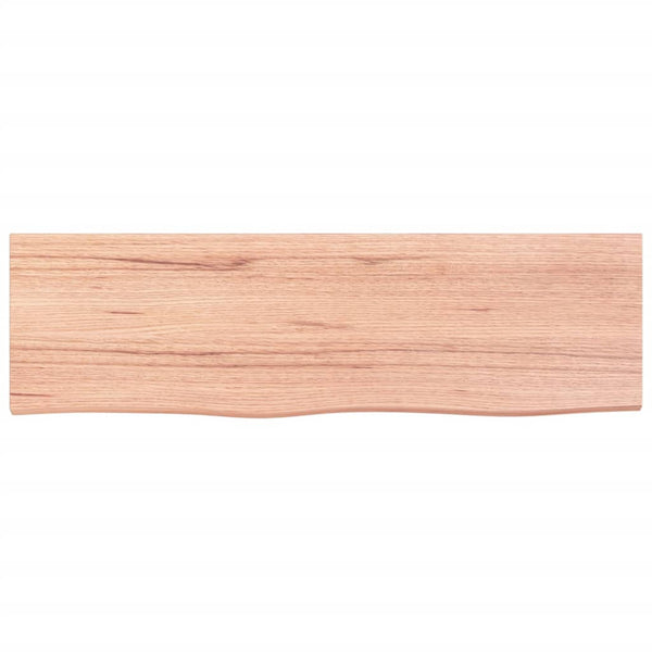 Seinähylly vaaleanruskea 100x30x(2-4) cm käsitelty täystammi