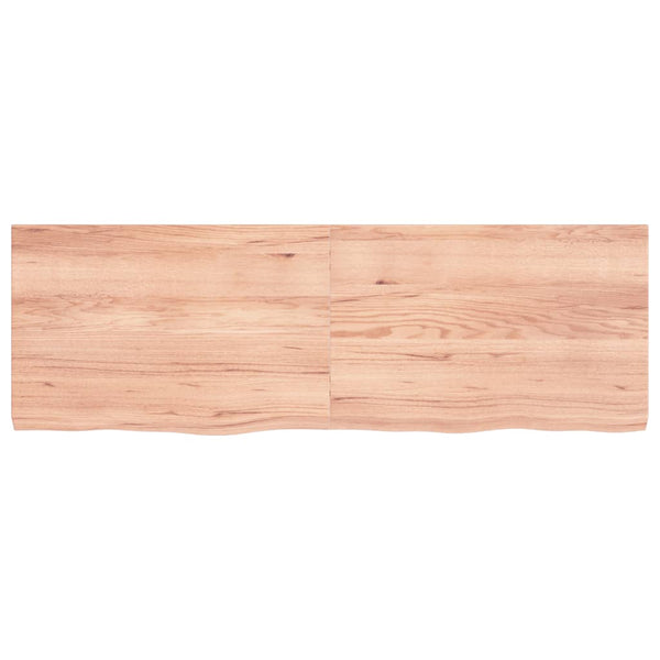 Seinähylly vaaleanruskea 120x40x(2-4) cm käsitelty täystammi