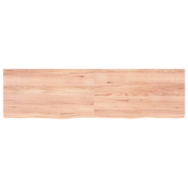 Seinähylly vaaleanruskea 180x50x(2-4) cm käsitelty täystammi
