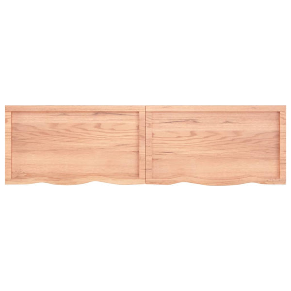 Seinähylly vaaleanruskea 180x50x(2-4) cm käsitelty täystammi