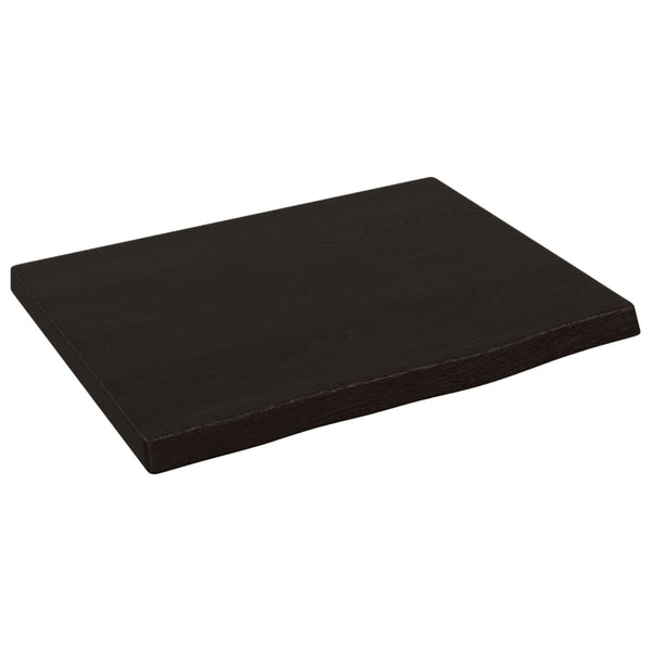 Tummanruskea seinähylly Karlie 40x30x2cm (käsitelty täystammi)