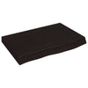 Tummanruskea seinähylly Karlie 60x40x(2-6)cm (käsitelty täystammi)