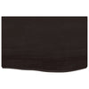 Tummanruskea seinähylly Karlie 60x40x(2-6)cm (käsitelty täystammi)