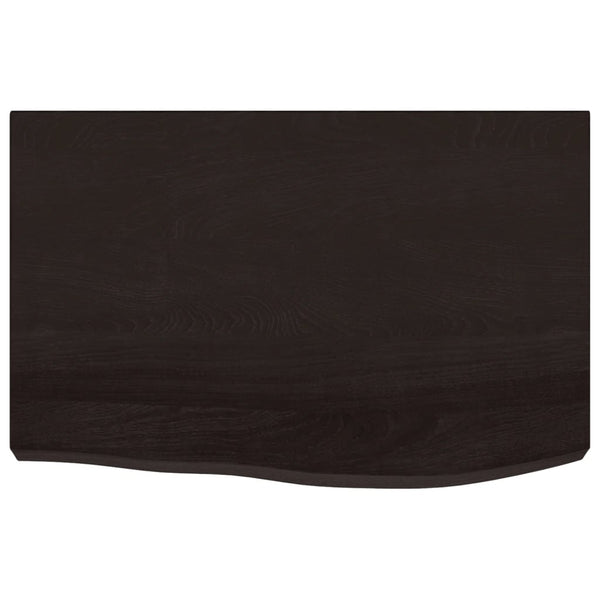 Tummanruskea seinähylly Karlie 60x40x(2-6)cm (käsitelty täystammi)
