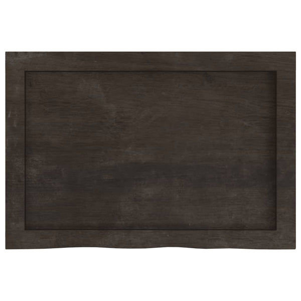 Tummanruskea seinähylly Karlie 60x40x(2-6)cm (käsitelty täystammi)