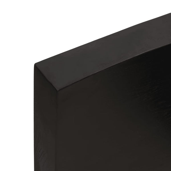 Tummanruskea seinähylly Karlie 60x40x(2-6)cm (käsitelty täystammi)
